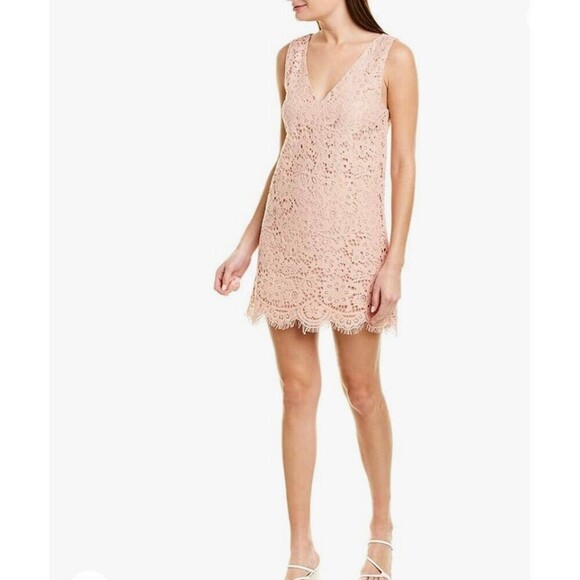 BB DAKOTA Sleek &Sixy Women's Lost in Lace Shift Dress L - Picture 1 of 6
